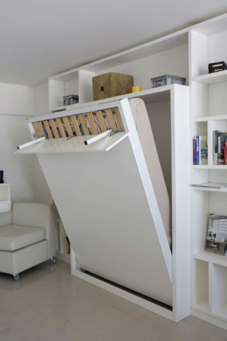 Lit escamotable avec bureau