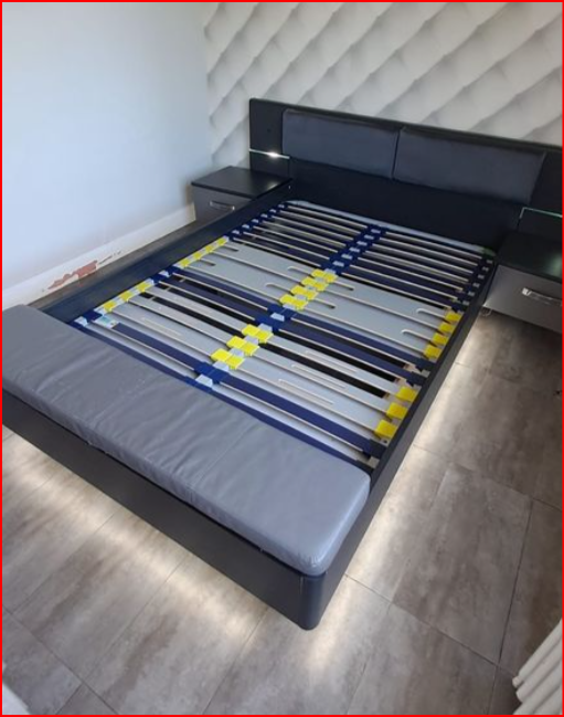 Installation de lit soignée